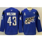 Men's Washington Capitals #43 Tom Wilson Blue 50th Authentic Jersey