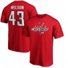 Men's Washington Capitals #43 Tom Wilson Red Printed T Shirt 112529