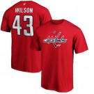 Men's Washington Capitals #43 Tom Wilson Red Printed T Shirt 112575