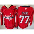 Men's Washington Capitals #77 TJ Oshie Red Authentic Jersey