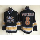 Men's Washington Capitals #8 Alex Ovechkin Black Throwback Jersey