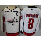 Men's Washington Capitals #8 Alex Ovechkin White Authentic Jersey