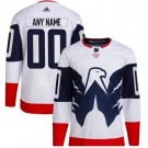 Men's Washington Capitals Custom White 2023 Stadium Series Authentic Jersey