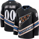 Men's Washington Capitals Customized Black Fanatics Authentic Jersey