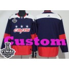 Men's Washington Capitals Customized Navy 2018 Stadium Series Stanley Cup Finals Jersey