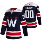 Men's Washington Capitals Customized Navy 2021 Alternate Authentic Jersey