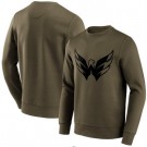 Men's Washington Capitals Khaki Iconic Preferred Logo Graphic Crew Sweatshirt