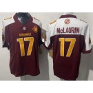 Men's Washington Commanders #17 Terry McLaurin Limited Red Thanksgiving FUSE Vapor Jersey