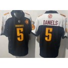 Men's Washington Commanders #5 Jayden Daniels Limited Black Thanksgiving FUSE Vapor Jersey