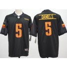 Men's Washington Commanders #5 Jayden Daniels Limited Black Vapor Jersey