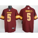 Men's Washington Commanders #5 Jayden Daniels Limited Red Vapor Jersey