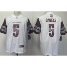 Men's Washington Commanders #5 Jayden Daniels Limited White Vapor Jersey