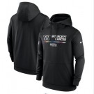 Men's Washington Commanders Black 2022 Crucial Catch Therma Performance Pullover Hoodie