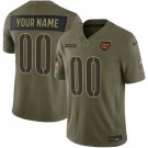 Men's Washington Commanders Custom Limited Green 2025 Salute To Service Jersey
