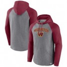 Men's Washington Commanders Gray By Design Raglan Pullover Hoodie