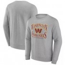 Men's Washington Commanders Gray Chance Throwback Fleece Pullover Sweatshirt