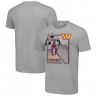 Men's Washington Commanders Gray Graphic Shield Logo T Shirt