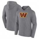 Men's Washington Commanders Gray Primary Logo Long Sleeve T Shirt Hoodie