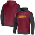 Men's Washington Commanders Red NFL x Darius Rucker Collection Colorblock Pullover Hoodie