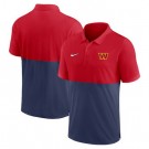 Men's Washington Commanders Red Navy Patchwork Polo