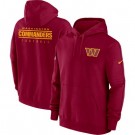 Men's Washington Commanders Red Sideline Club Fleece Pullover Hoodie