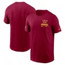 Men's Washington Commanders Red Sideline Infograph Lockup Performance T Shirt