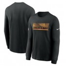 Men's Washington Football Team Black Sideline Impact Legend Performance Long Sleeves T Shirt 606