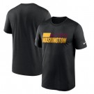 Men's Washington Football Team Black Sideline Impact Legend Performance T Shirt 542