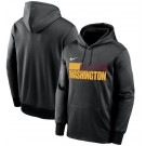 Men's Washington Football Team Black Sideline Impact Lockup Performance Pullover Hoodie