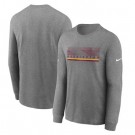 Men's Washington Football Team Gray Sideline Impact Legend Performance Long Sleeves T Shirt 627