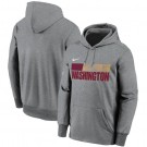 Men's Washington Football Team Gray Sideline Impact Lockup Performance Pullover Hoodie