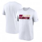 Men's Washington Football Team White Sideline Impact Legend Performance T Shirt 538