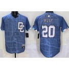 Men's Washington Nationals #20 Keibert Ruiz Blue 2025 City Connect Limited Jersey