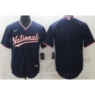 Men's Washington Nationals Blank Navy Alternate Cool Base Jersey