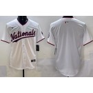 Men's Washington Nationals Blank White Limited Jersey