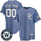 Men's Washington Nationals Customized Blue 2025 City Connect Limited Jersey