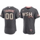 Men's Washington Nationals Customized Gray 2022 City Connect Authentic Jersey