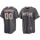 Men's Washington Nationals Customized Gray 2022 City Connect Cool Base Jersey