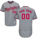Men's Washington Nationals Customized Gray FlexBase Jersey