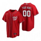 Men's Washington Nationals Customized Red 2020 Cool Base Jersey