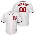 Men's Washington Nationals Customized White Cool Base Jersey
