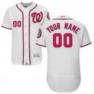 Men's Washington Nationals Customized White FlexBase Jersey