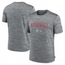 Men's Washington Nationals Gray Velocity Performance Practice T Shirt