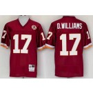 Men's Washington Redskins #17 Doug Williams Red Throwback Jersey
