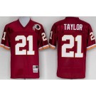 Men's Washington Redskins #21 Sean Taylor Red Throwback Jersey