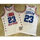 Men's Washington Wizards #23 Michael Jordan White 2003 All Star Authentic Jersey
