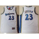 Men's Washington Wizards #23 Michael Jordan White Throwback Swingman Jersey