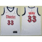 Men's Washington Wizards #33 Kyle Kuzma Light Blue 2024 City Sponsor Swingman Jersey