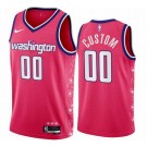 Men's Washington Wizards Custom Pink City Icon Heat Press Jersey