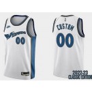 Men's Washington Wizards Customized White 2022 Classic Icon Swingman Jersey